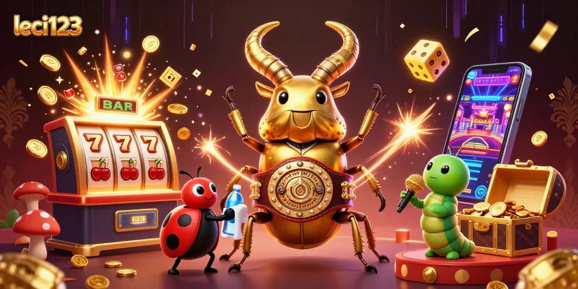 Menangkan jackpot di leci123 dengan slot mesin berwarna-warni dan karakter lucu!