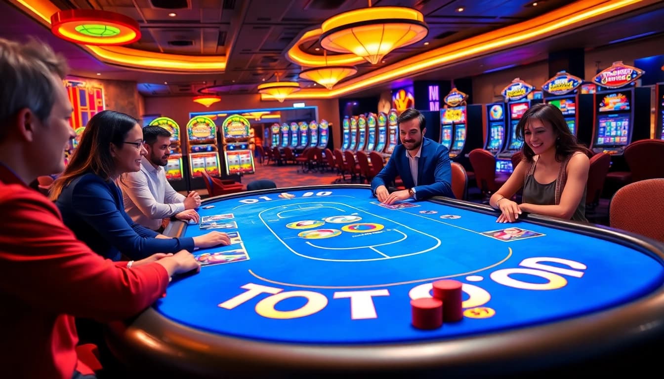 TOTO table attracting lively players in an engaging casino atmosphere.