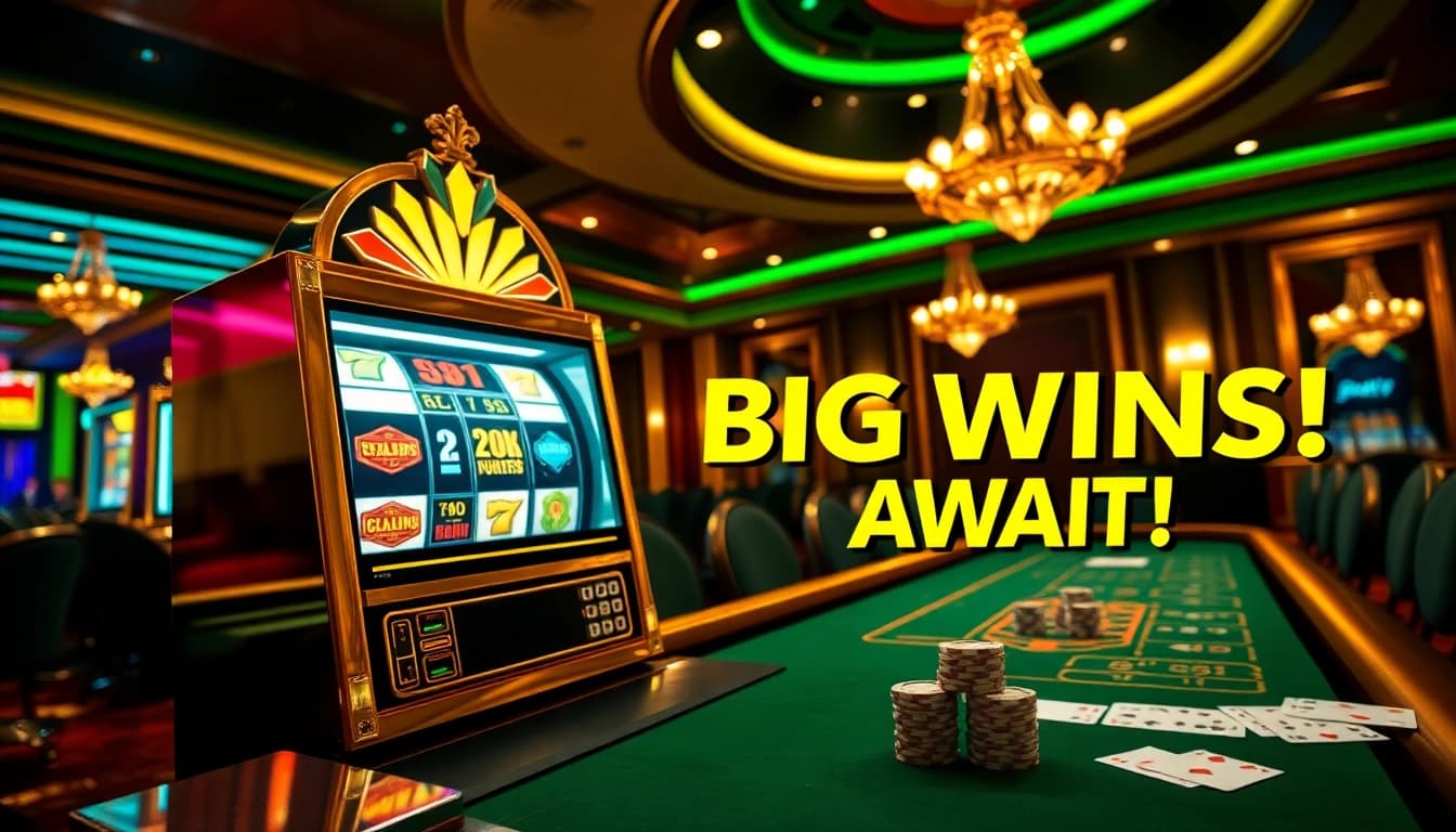 Experience the thrill of slot gacor at our dazzling casino, featuring vibrant slot machines and exciting gameplay.