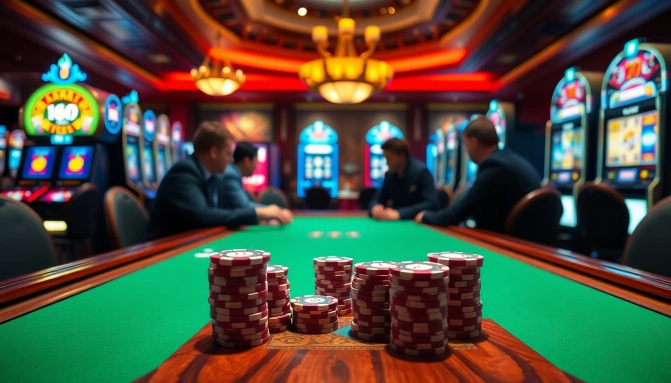 Players at a casino table with S8 poker chips showcase their strategic gameplay for high-stakes wins.