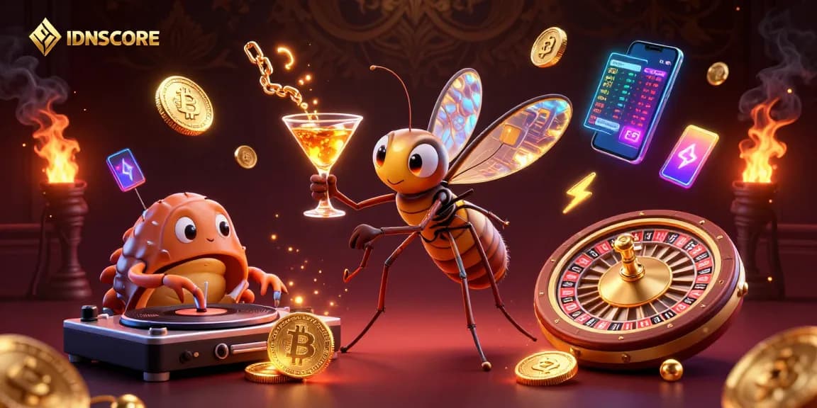 Experience thrilling gameplay at IDNSCORE with engaging characters and stunning casino elements.