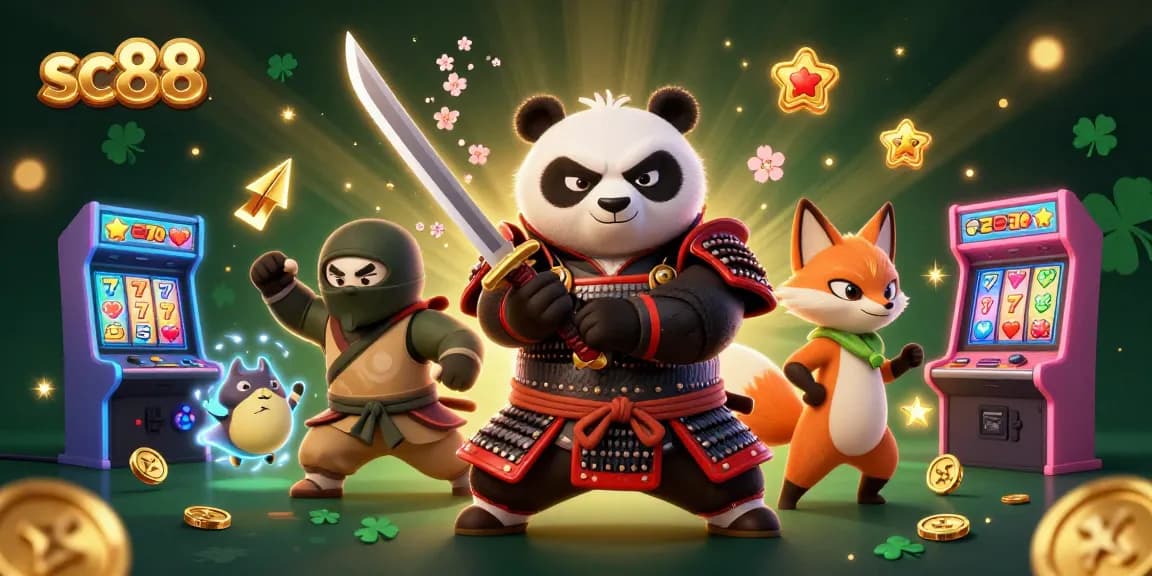 Experience exhilaration at SC88 with a vibrant 3D scene of gaming characters in action!