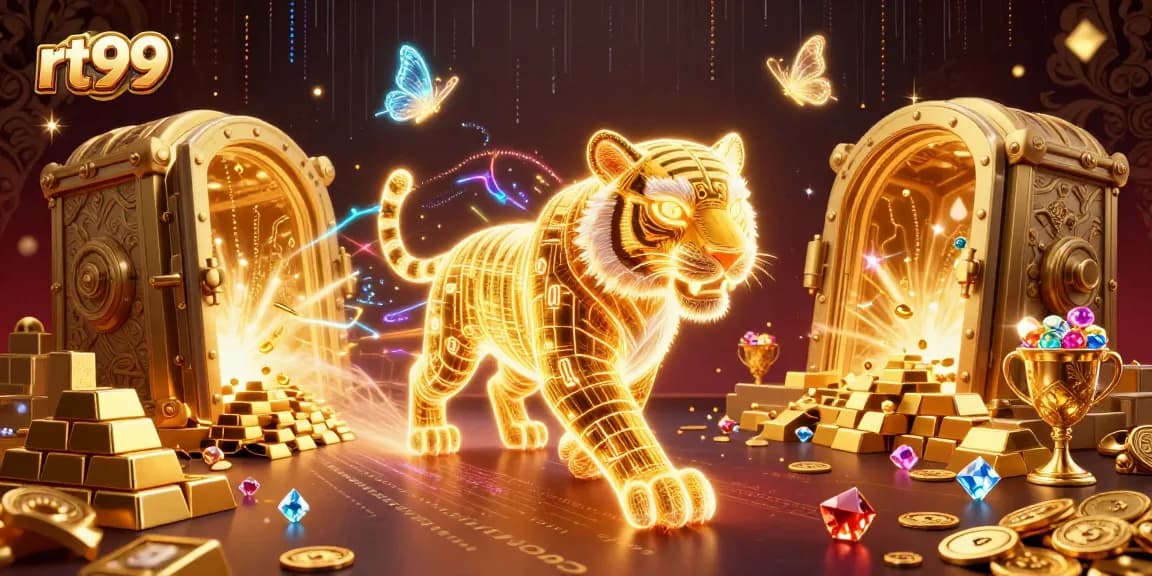 Experience thrilling gaming action at rt99 with vibrant, animated casino elements and interactive characters.