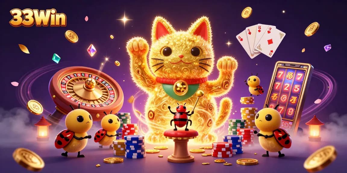 Experience thrilling gaming with 33Win in a vibrant digital casino scene.