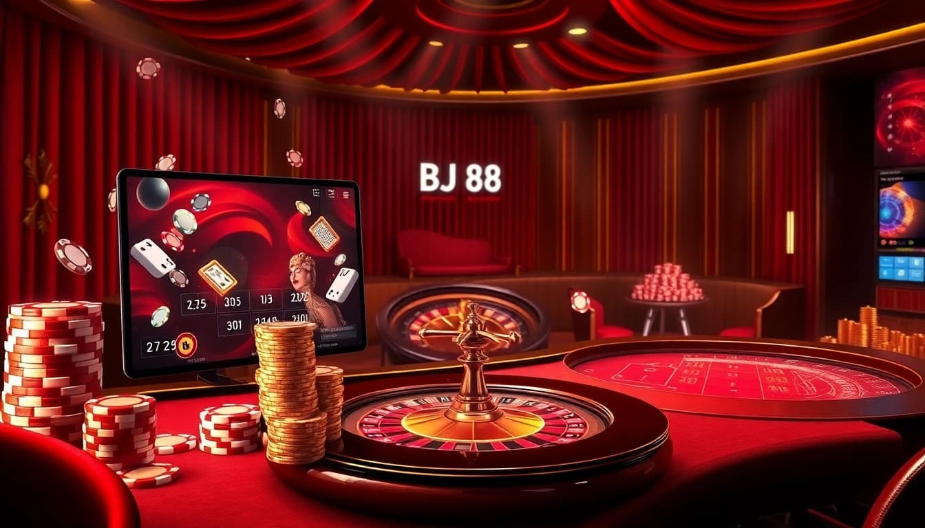 Experience the thrill of BJ 88 with engaging poker games and a vibrant casino atmosphere.