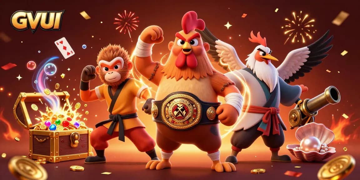 Engage with GVUI's immersive casino experience featuring vibrant characters and thrilling games.