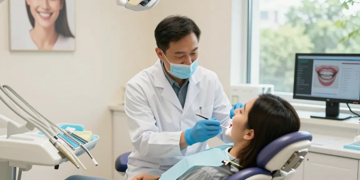 Visit your dentist for a healthy smile in a welcoming clinic setting.