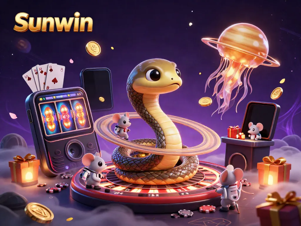 Engage with the universe of Sunwin while thrilling astronaut mice place bets on a cosmic roulette wheel.