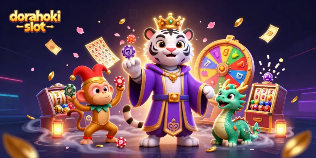 Dorahoki slot menawarkan keseruan dengan slot bergambar jackpot dan ular keberuntungan.
