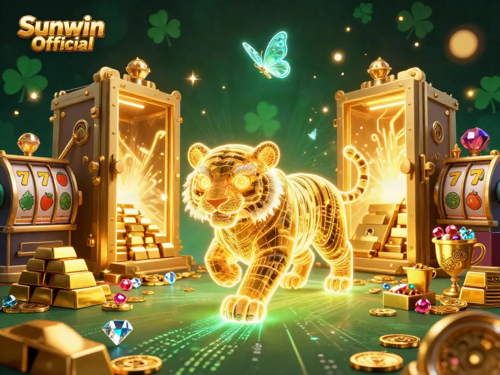 Experience thrilling adventures at Sunwin Official with vibrant casino visuals and dynamic game elements.