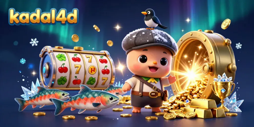 Engage in thrilling slot games with kadal4d featuring a playful Nessie and gold loot, embracing casino excitement.
