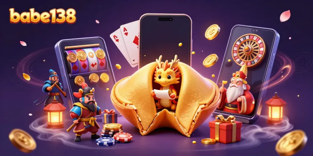 Menang dengan babe138 saat bermain slot online dengan simbol keberuntungan dan detail menarik.