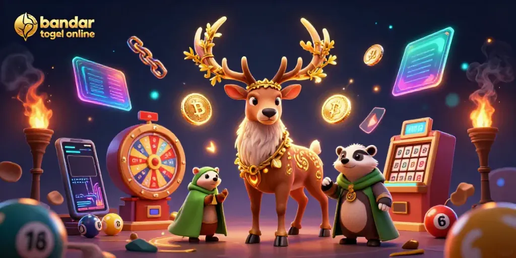 Menggoda nasabah dengan bandar togel online dalam ilustrasi 3D yang menarik dan detail.