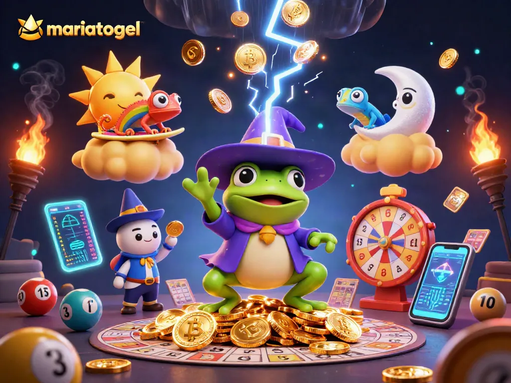 Spin to win with mariatogel's vibrant casino universe featuring unique characters and exciting gaming elements.