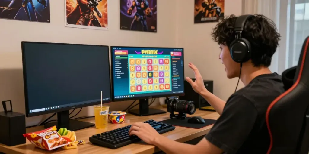 Pengalaman bermain toto online cirebontoto dengan antusias di ruang kerja di rumah.