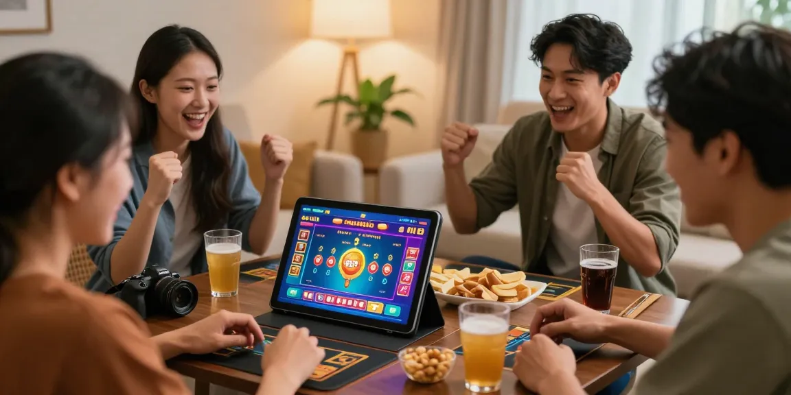 Permainan rajatogel online dengan pemain antusias dan suasana hangat di rumah.