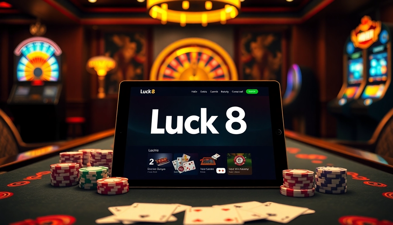 Experience premier online gaming at https://luck8com.host/ with vibrant tables, colorful chips, and the thrill of gambling.
