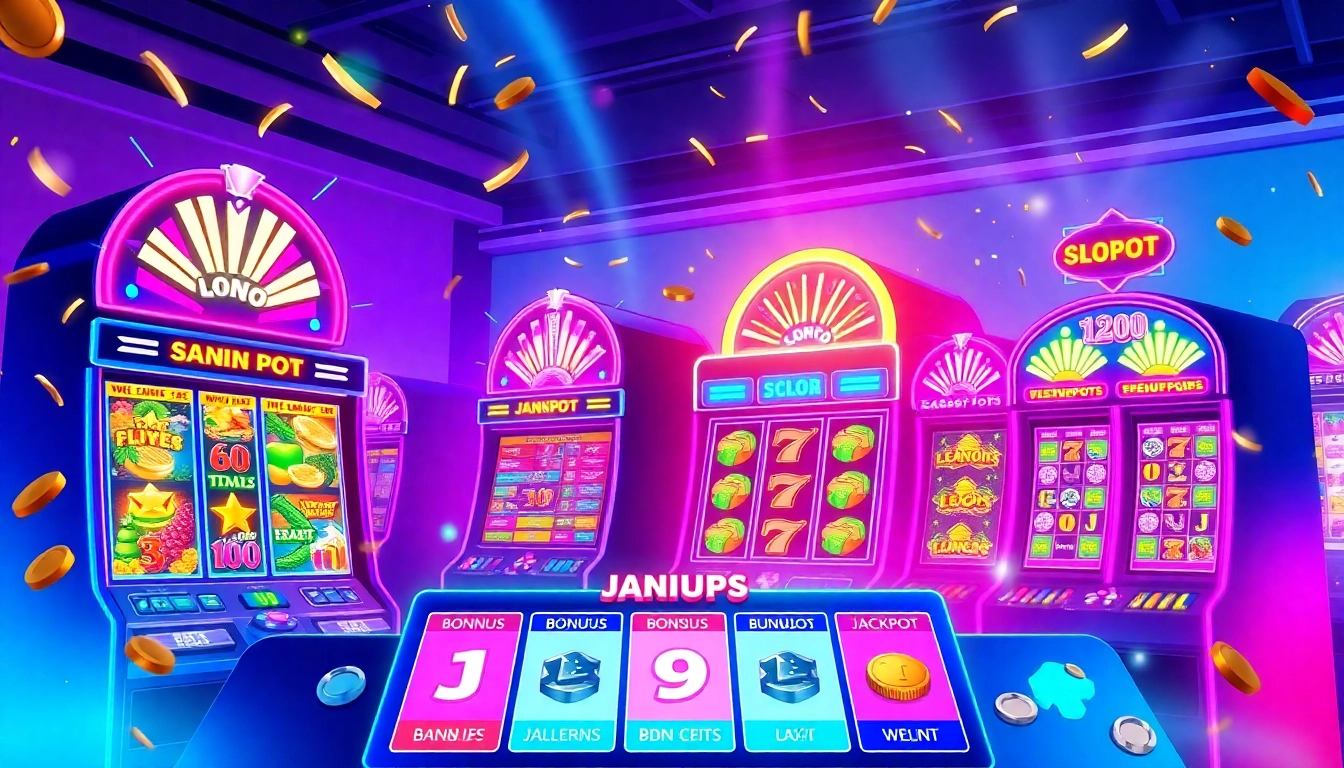 Exciting slot game interface with vibrant colors and dynamic animations.