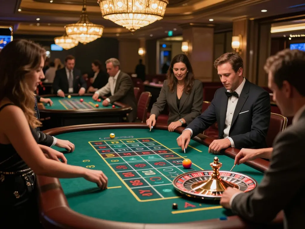 Experience exciting roulette gameplay at LC88, showcasing players engaged in high-stakes betting.