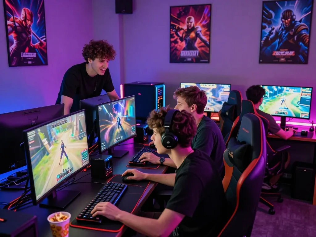 XX88 online gaming players engaging in an immersive gaming lounge atmosphere.