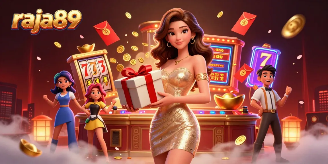 Experience the thrill of raja89 with dynamic slot games and vibrant visuals in this engaging casino scene.