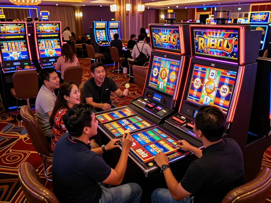Spin the reels at Rajabet123 Slot with vibrant casino atmospheres and engaged players.