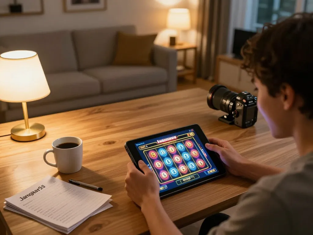 Experience thrilling gameplay on jangkar55 while enjoying online slot games from a cozy home environment.