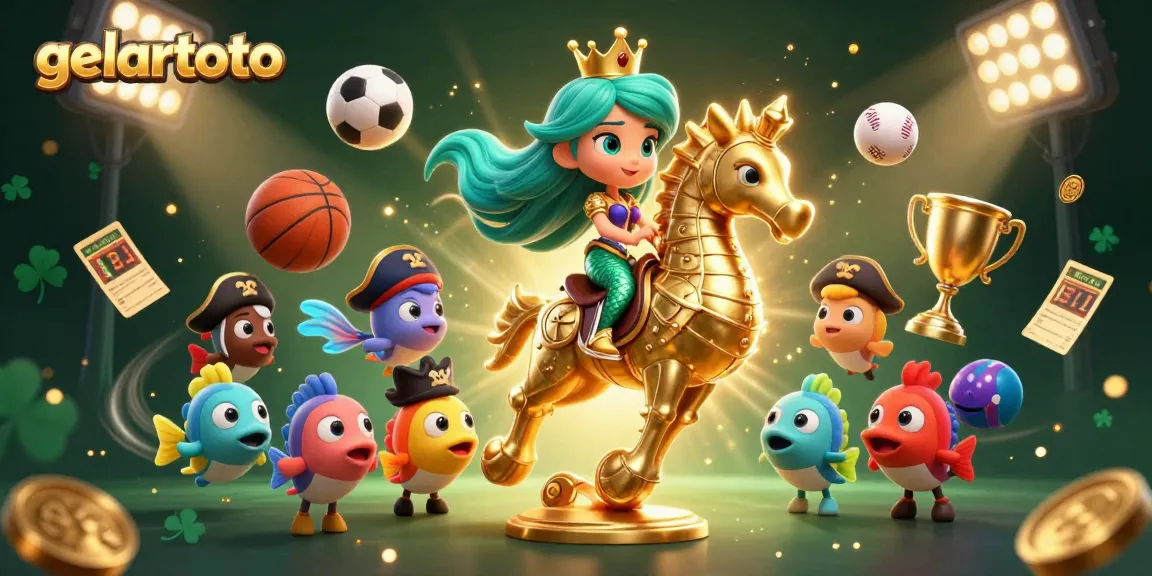 Engage in thrilling moments of gelartoto with dynamic sports betting action illustration