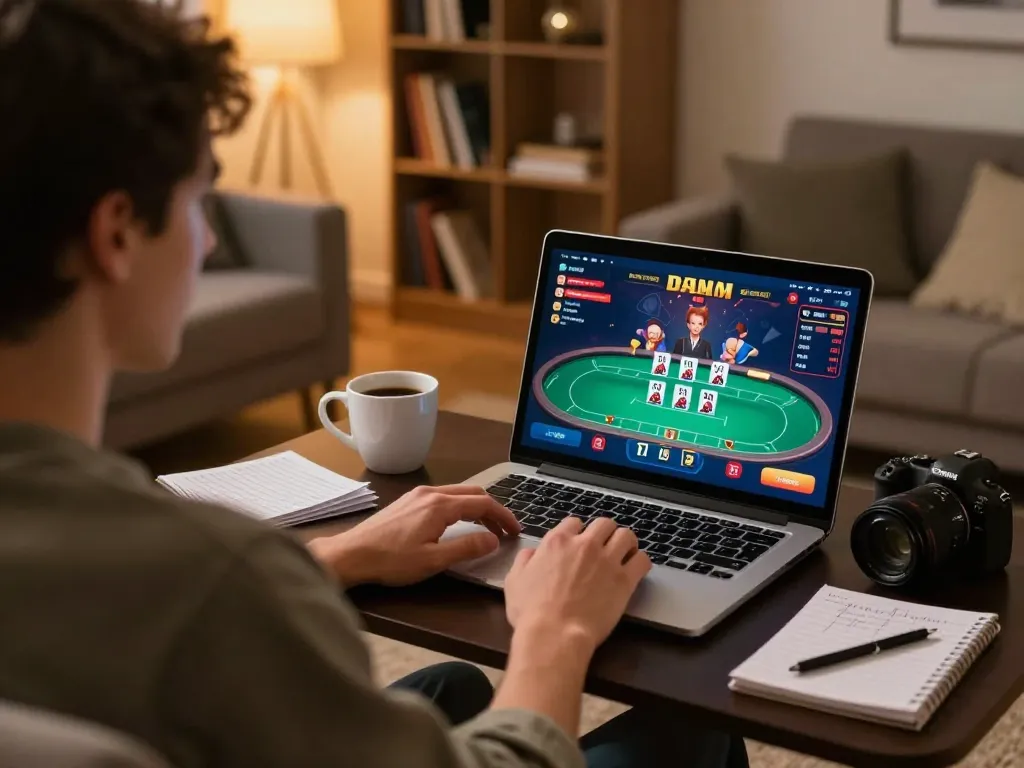 Players enjoy online casino gameplay at home using hubet gaming strategies for successful betting.