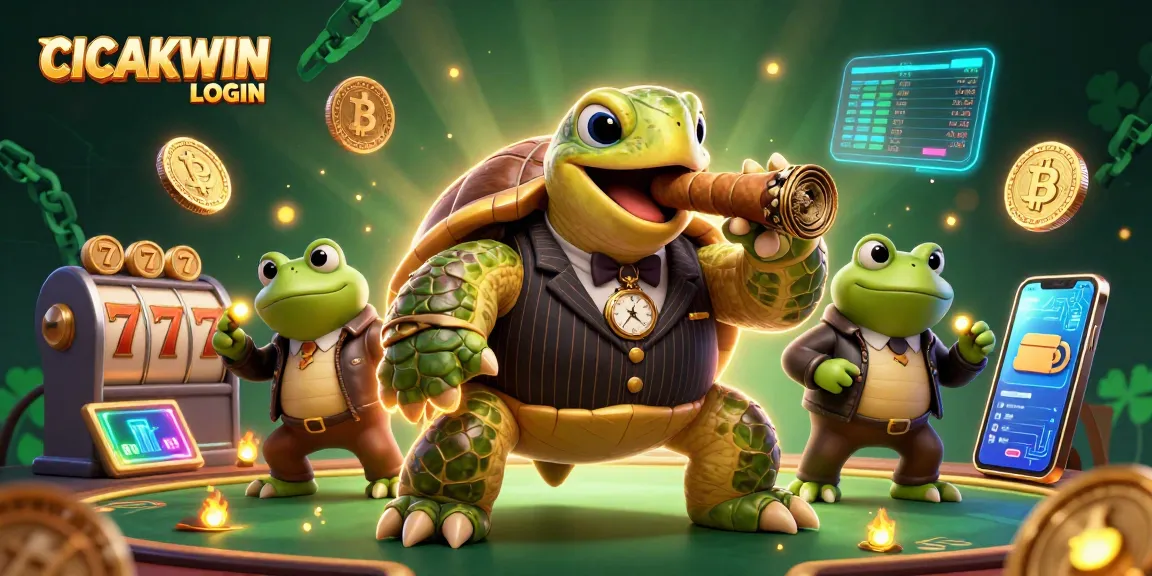 CICAKWIN LOGIN - Join the fun with our massive turtle mobster and frog enforcers in vibrant casino ambiance!