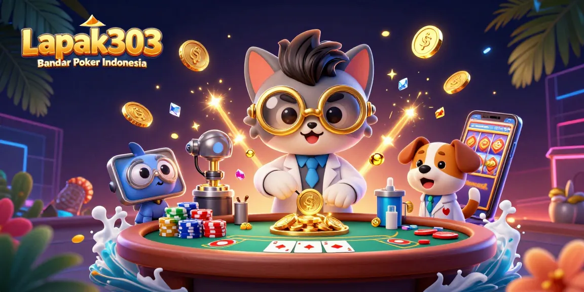 Mainkan poker secara langsung di Lapak303 Bandar Poker Indonesia yang penuh warna dan seru.