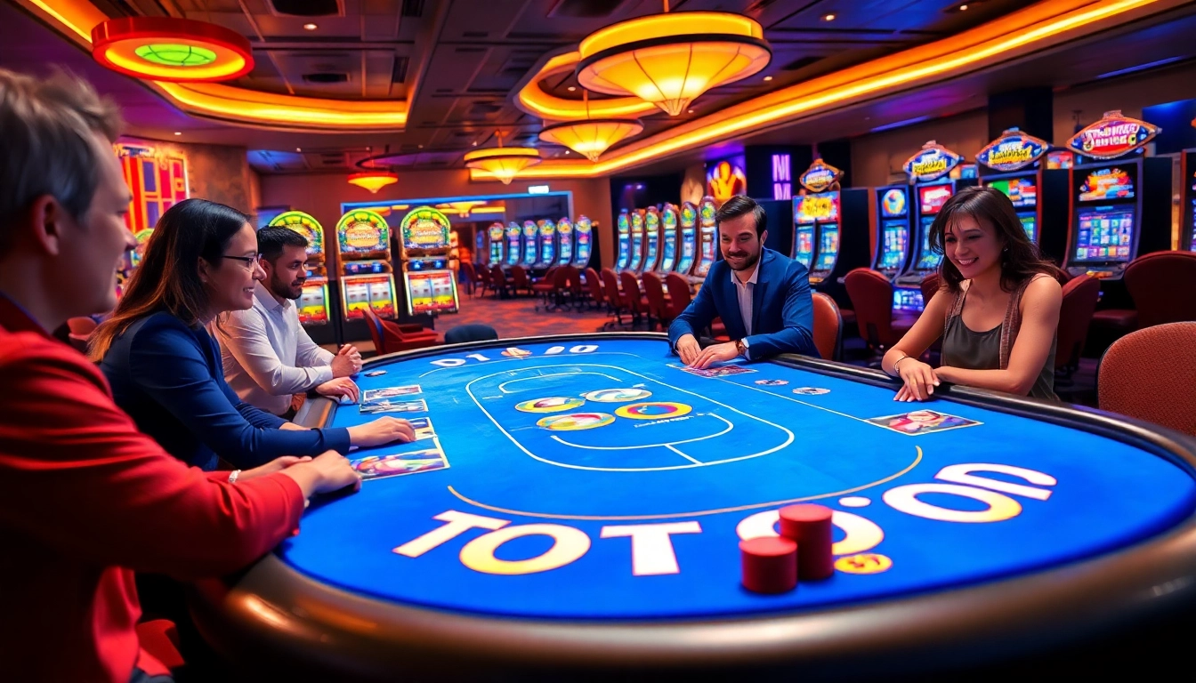 TOTO table attracting lively players in an engaging casino atmosphere.