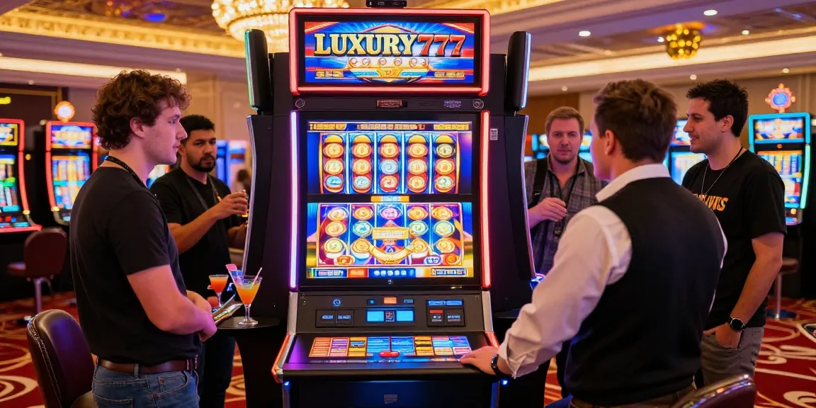 Pengalaman bermain slot LUXURY777 dengan dekorasi mewah di kasino.