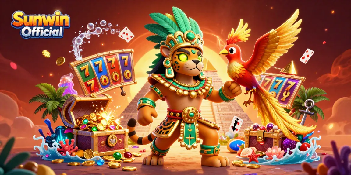 Experience thrilling gameplay with Sunwin Official's dynamic casino scene featuring vibrant characters and rich game elements.