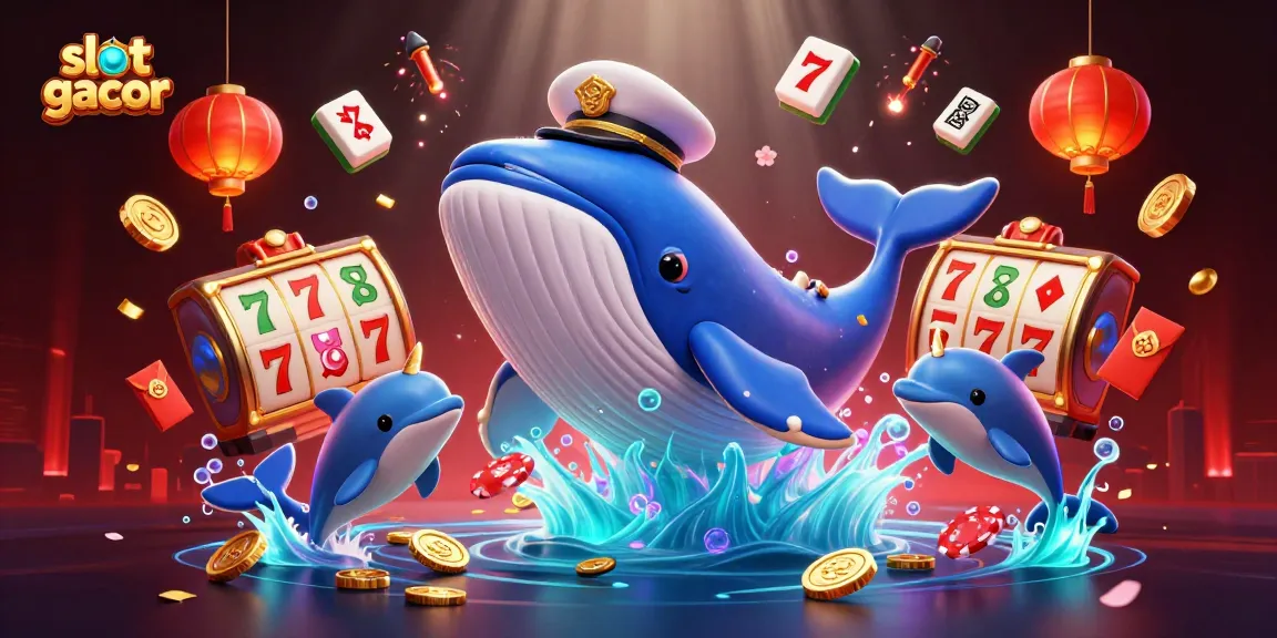 Experience slot gacor with vibrant 3D characters and dynamic casino elements in this colorful illustration.