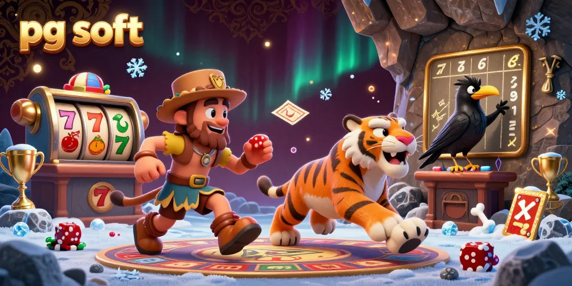 Experience the pg soft slot excitement with dynamic caveman casino action amid jackpot reels and golden trophies.
