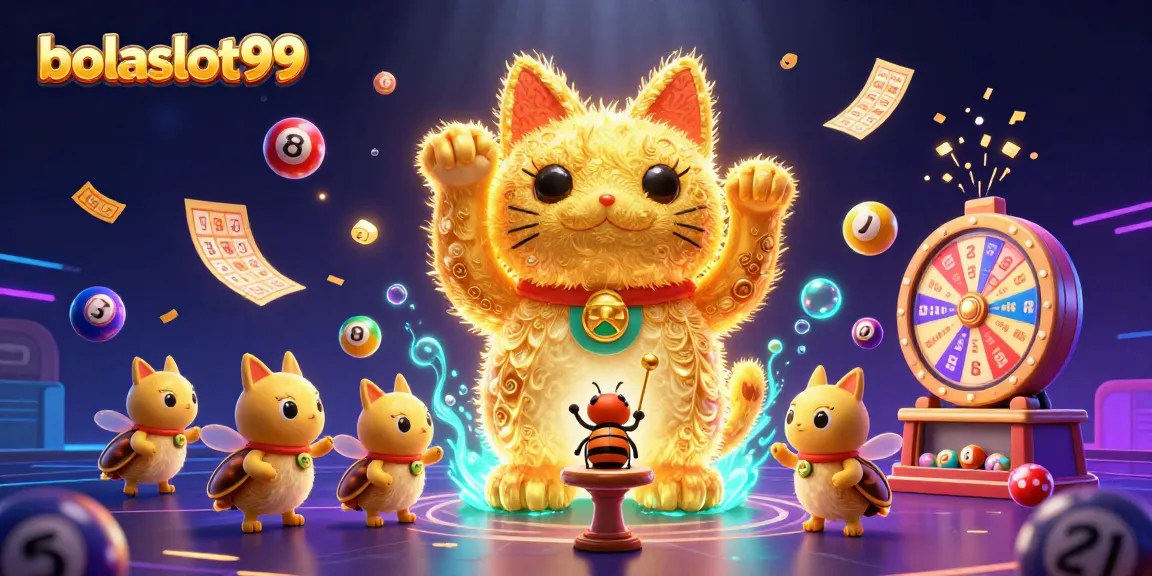 Experience the excitement of bolaslot99 with a lucky cat and dynamic gambling elements!