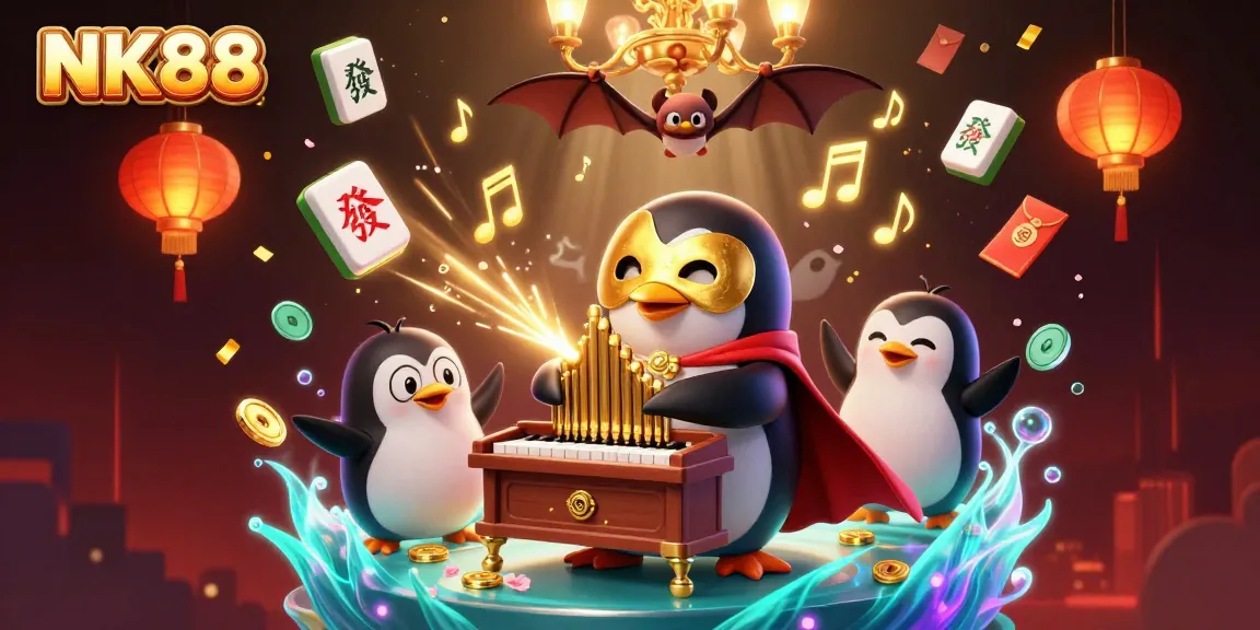 Play and win with NK88: Captivating 3D casino scene featuring thrilling gaming elements.