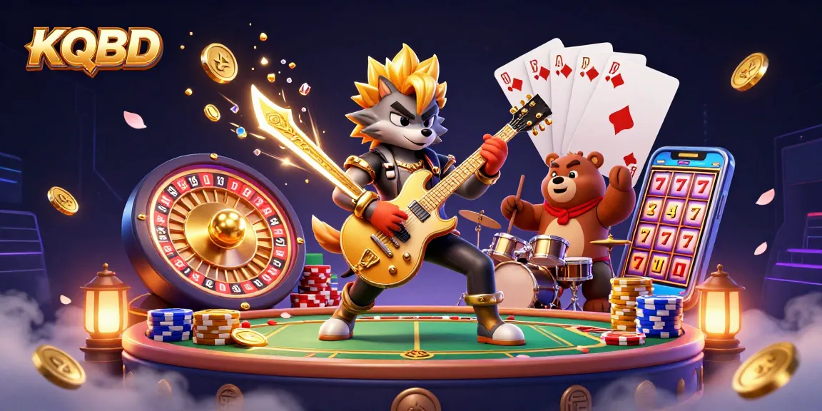 Experience KQBD gaming excitement with a dynamic scene featuring thrilling sports betting characters and elements.