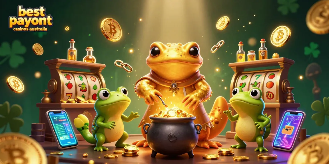 Experience the best payout casinos in Australia with vibrant golden alchemist scene and gaming elements.