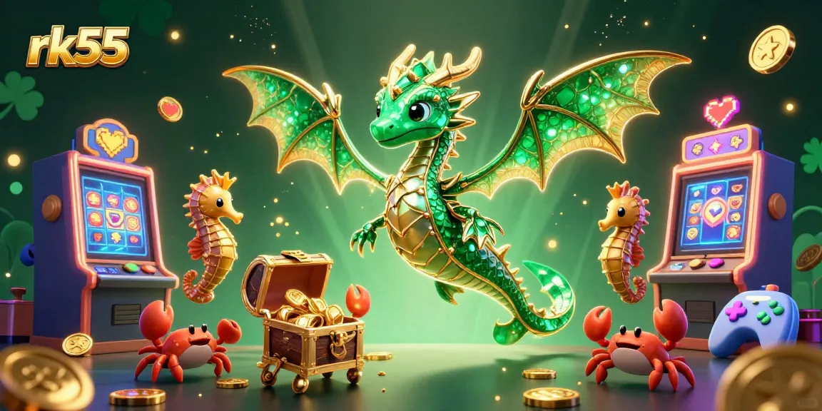 Experience excitement at rk55 with vibrant slot machines and enchanting sea dragon characters.