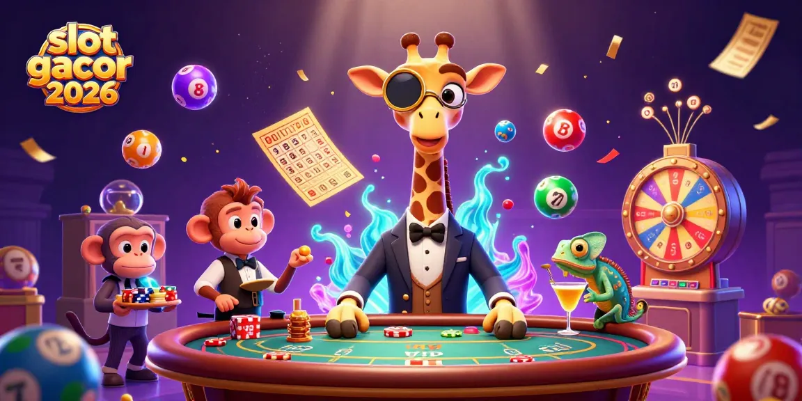 Slot gacor 2026 menawarkan suasana kasino yang meriah dengan karakter 3D bermain di meja poker.